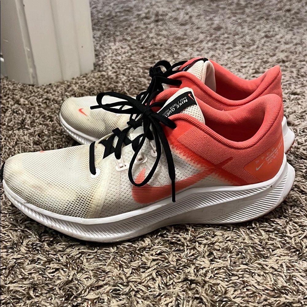 Nike White and Pink Sneakers Modern Design
